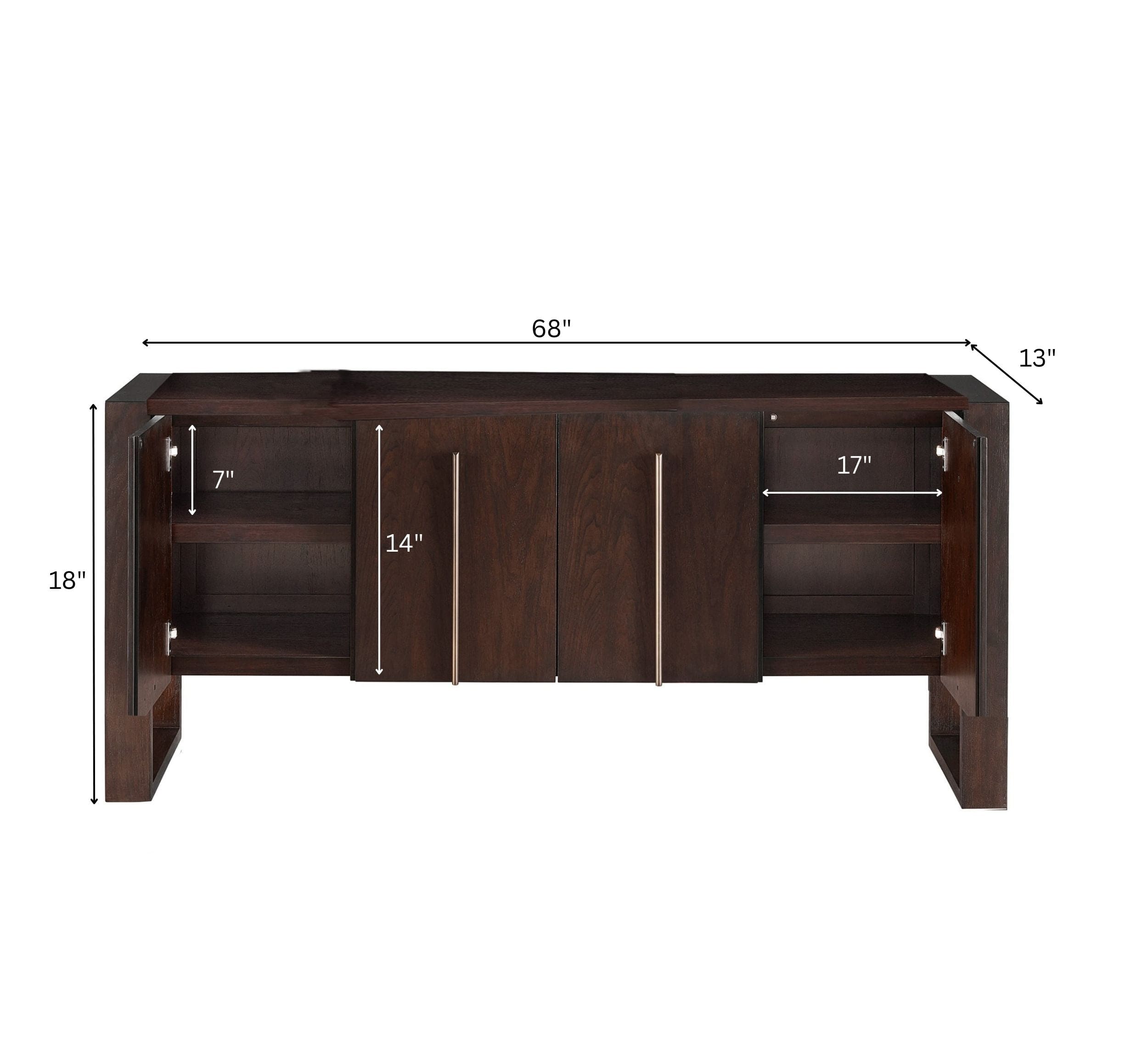 Gharaana Sideboards Casa Wooden 4.5FT Console