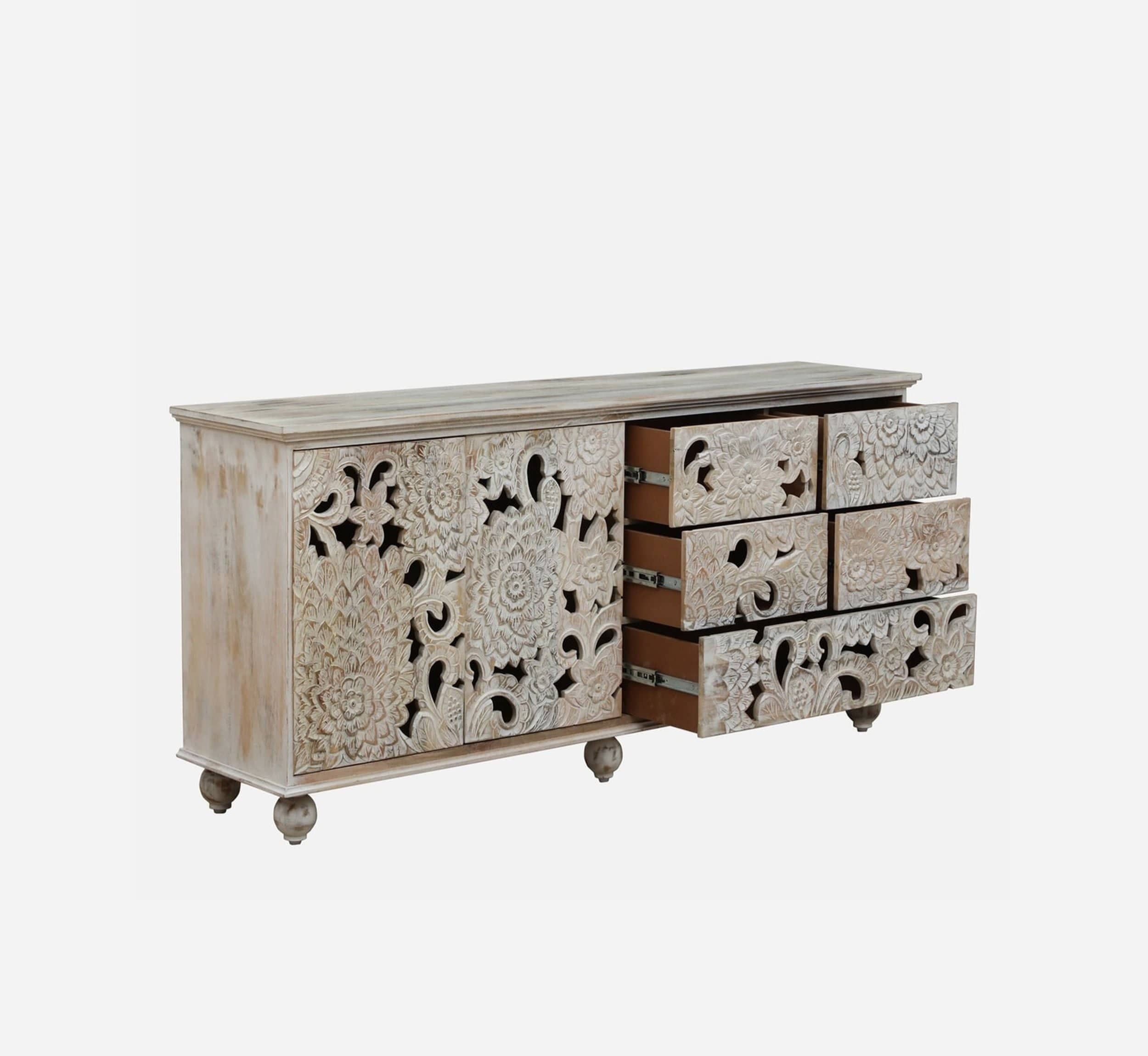 Ruchi Wooden 70" Sideboard - Sideboards - Gharaana