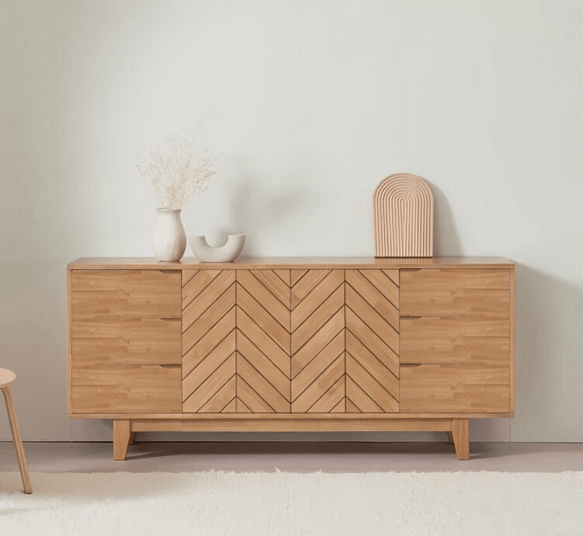Gharaana Sideboards Vesnity Wooden 70" Sideboard