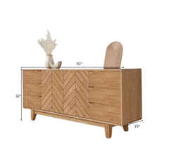 Gharaana Sideboards Vesnity Wooden 70" Sideboard