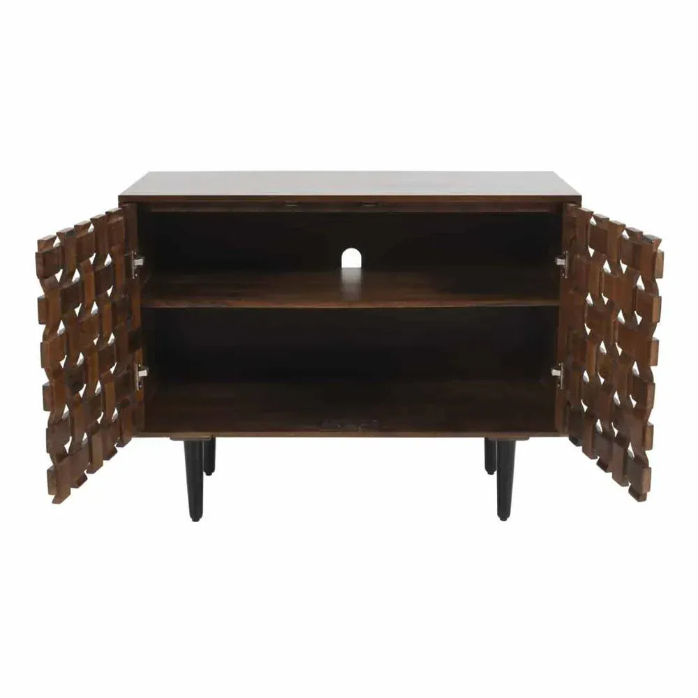 Gharaana Sideboards Woven Wooden 40" Sideboard