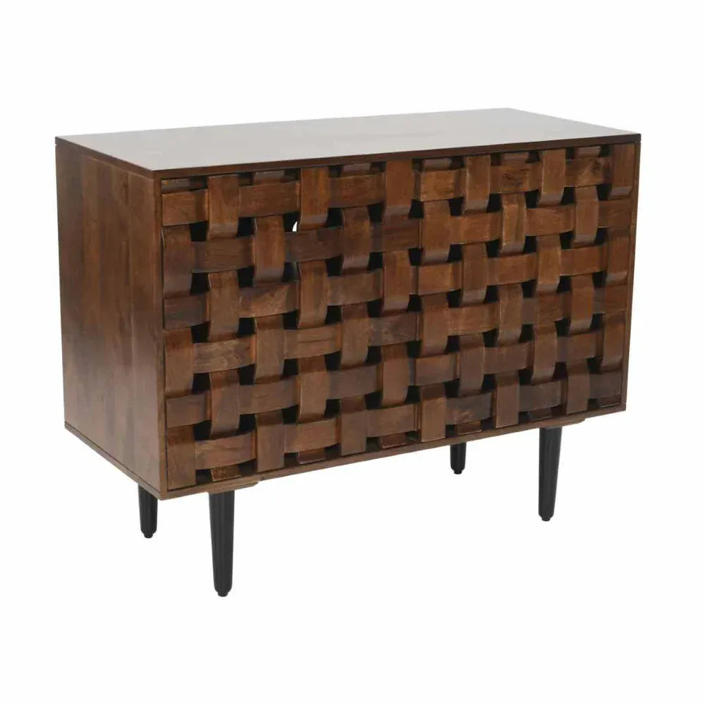 Gharaana Sideboards Woven Wooden 40" Sideboard