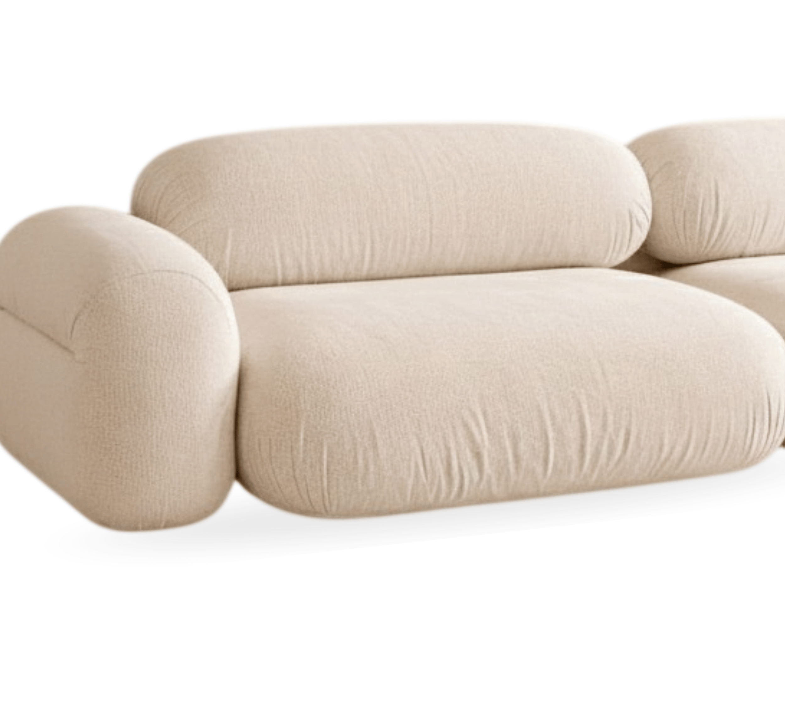 Gharaana Sofas Brat Plush Wooden Upholstered Sofa Set