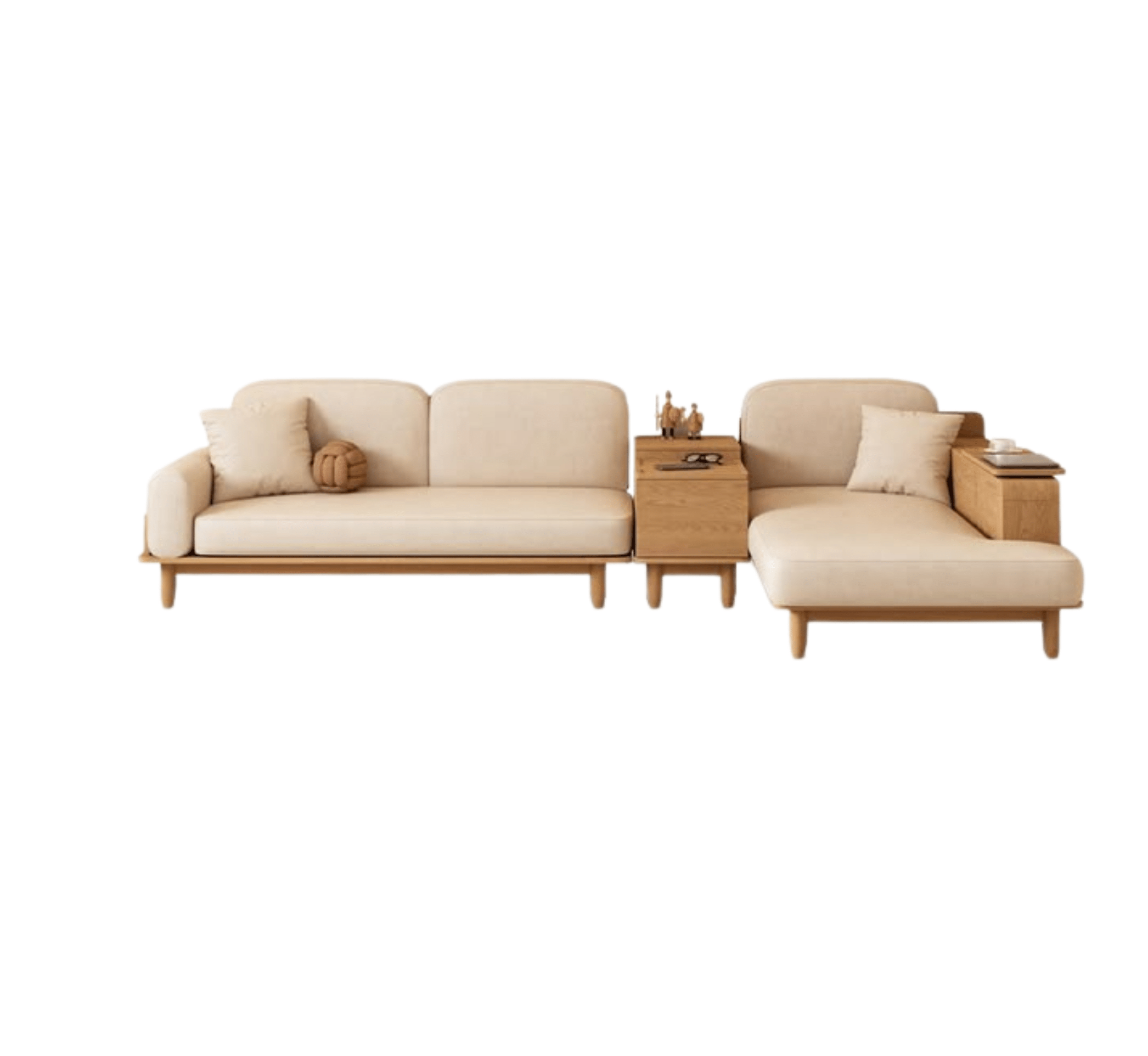 Gharaana Sofas Cara Custom Wooden Upholstered Sofa & Daybed