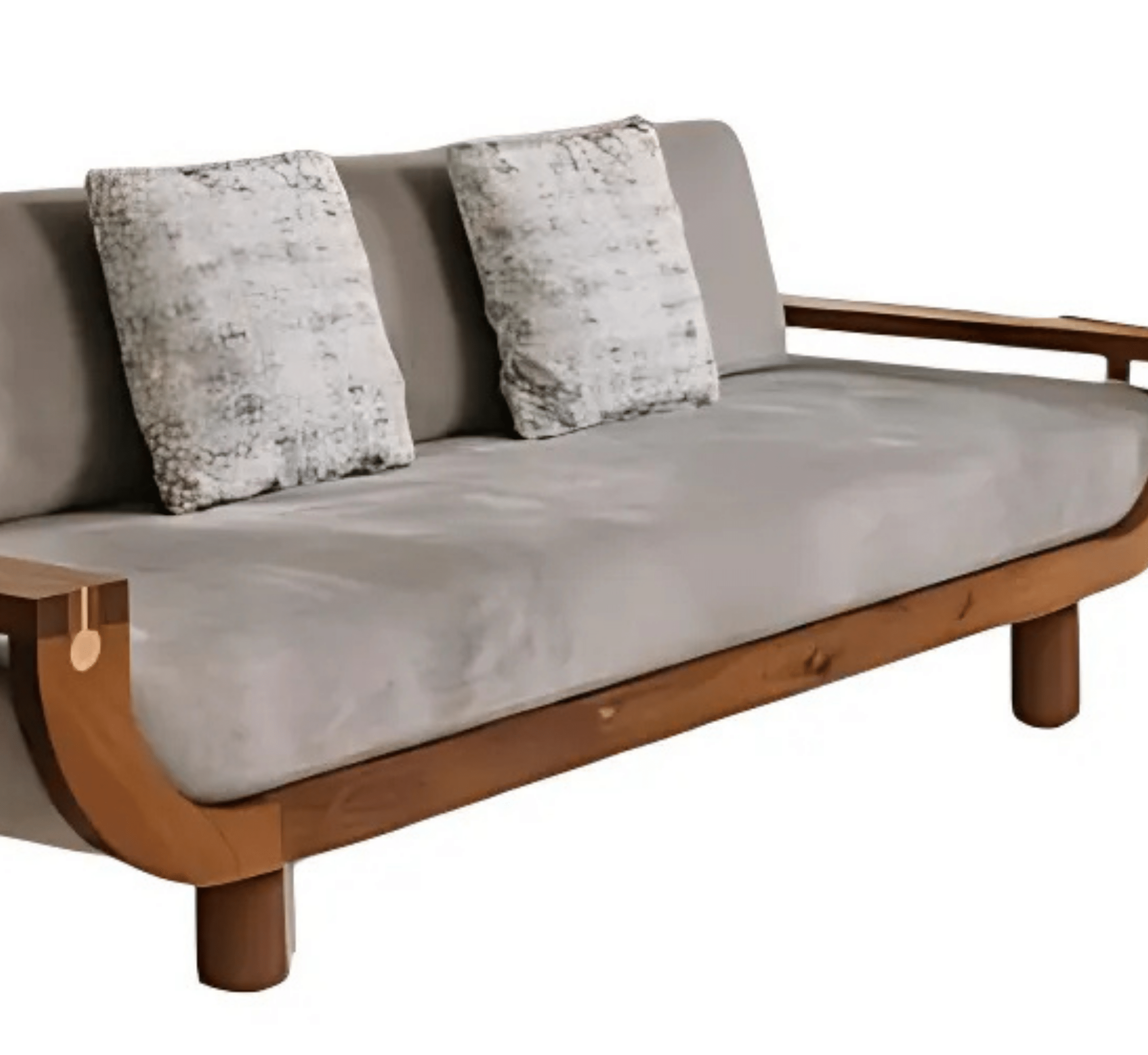 Gharaana Sofas Century Custom Wooden Upholstered Sofa