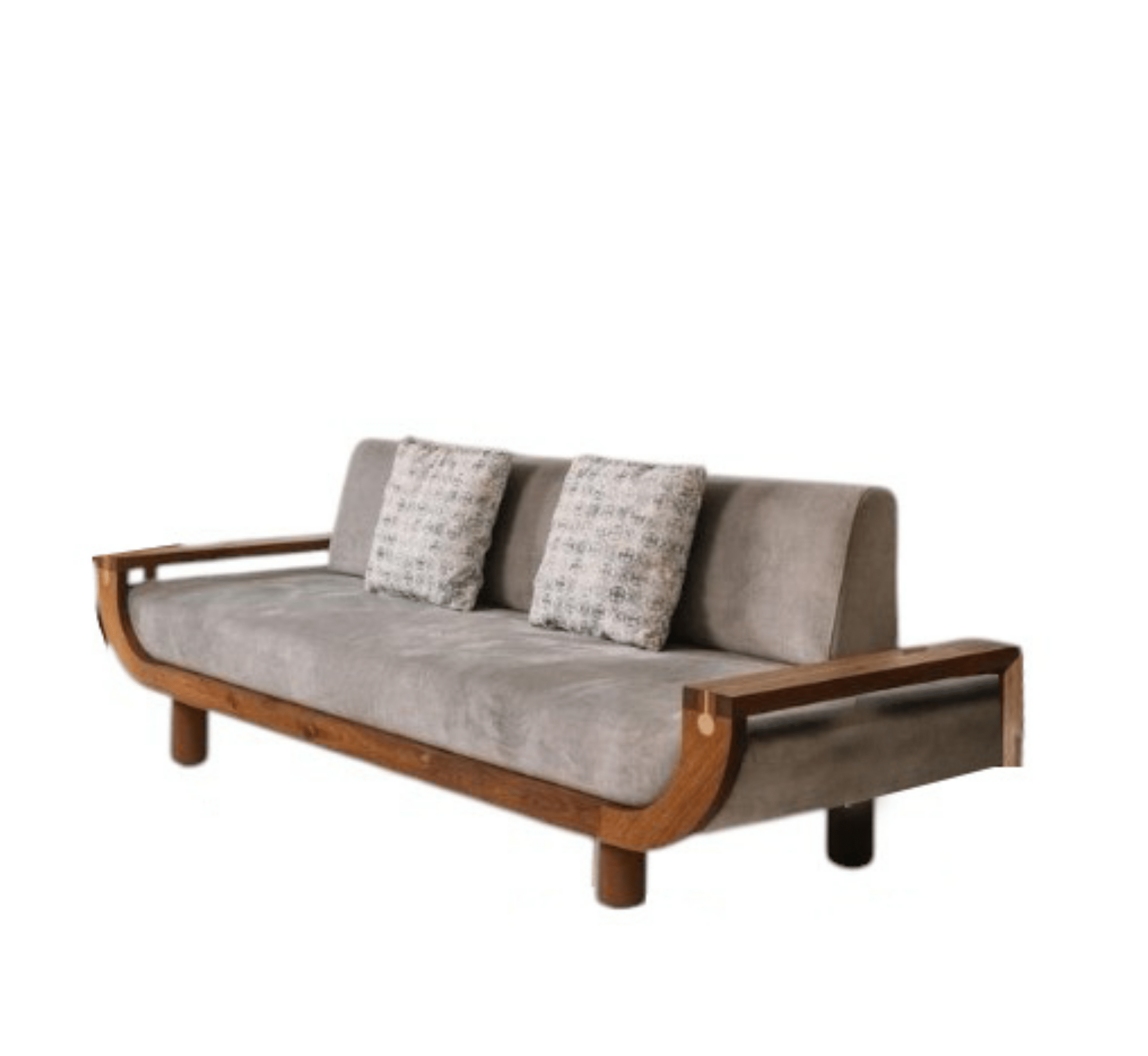 Gharaana Sofas Century Custom Wooden Upholstered Sofa