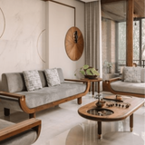 Century Custom Wooden Upholstered Sofa - Sofas - Gharaana