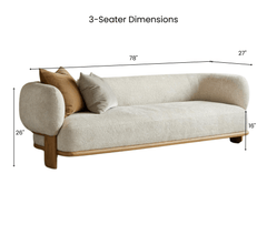 Gharaana Sofas Forum Custom Wooden Upholstered Sofa