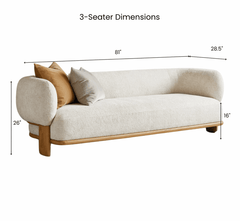 Forum Custom Wooden Upholstered Sofa - Sofas - Gharaana