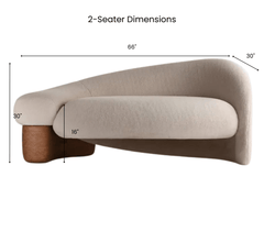 Gharaana Sofas Karma Custom Wooden Upholstered Sofa