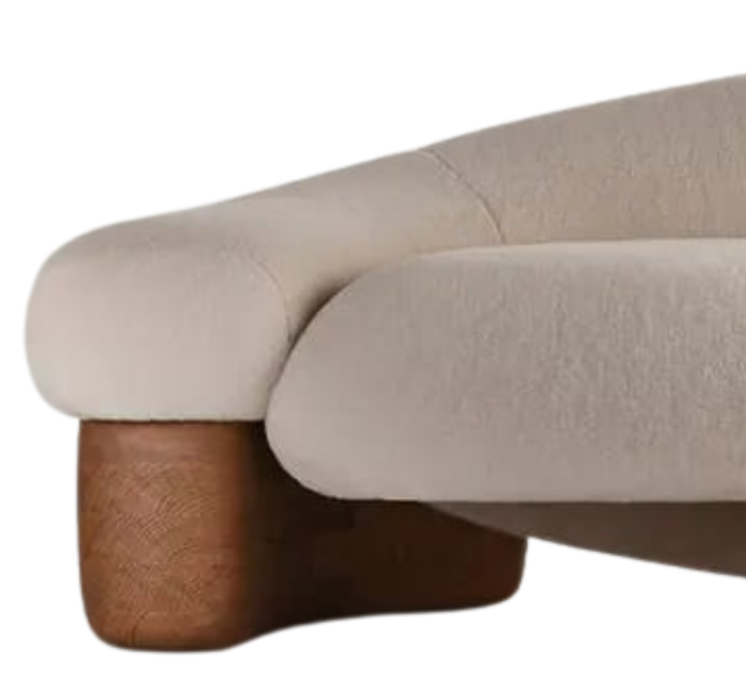 Gharaana Sofas Karma Custom Wooden Upholstered Sofa