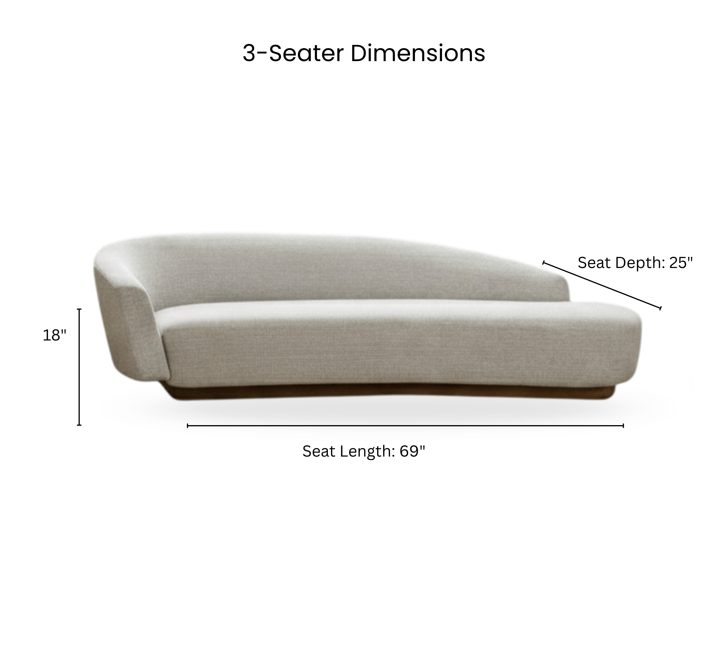 Gharaana Sofas Kusha Plush Wooden Upholstered Sofa Set