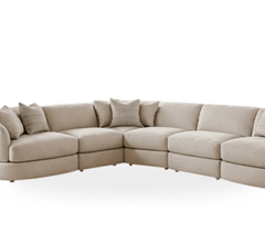 Gharaana Sofas L-Shaped Cloud Wooden Upholstered L-Shaped Sofa Set (Left Aligment)