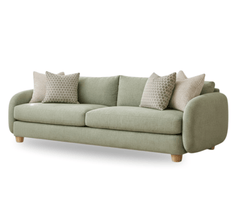 Gharaana Sofas Mellow Plush Wooden Upholstered Sofa Set