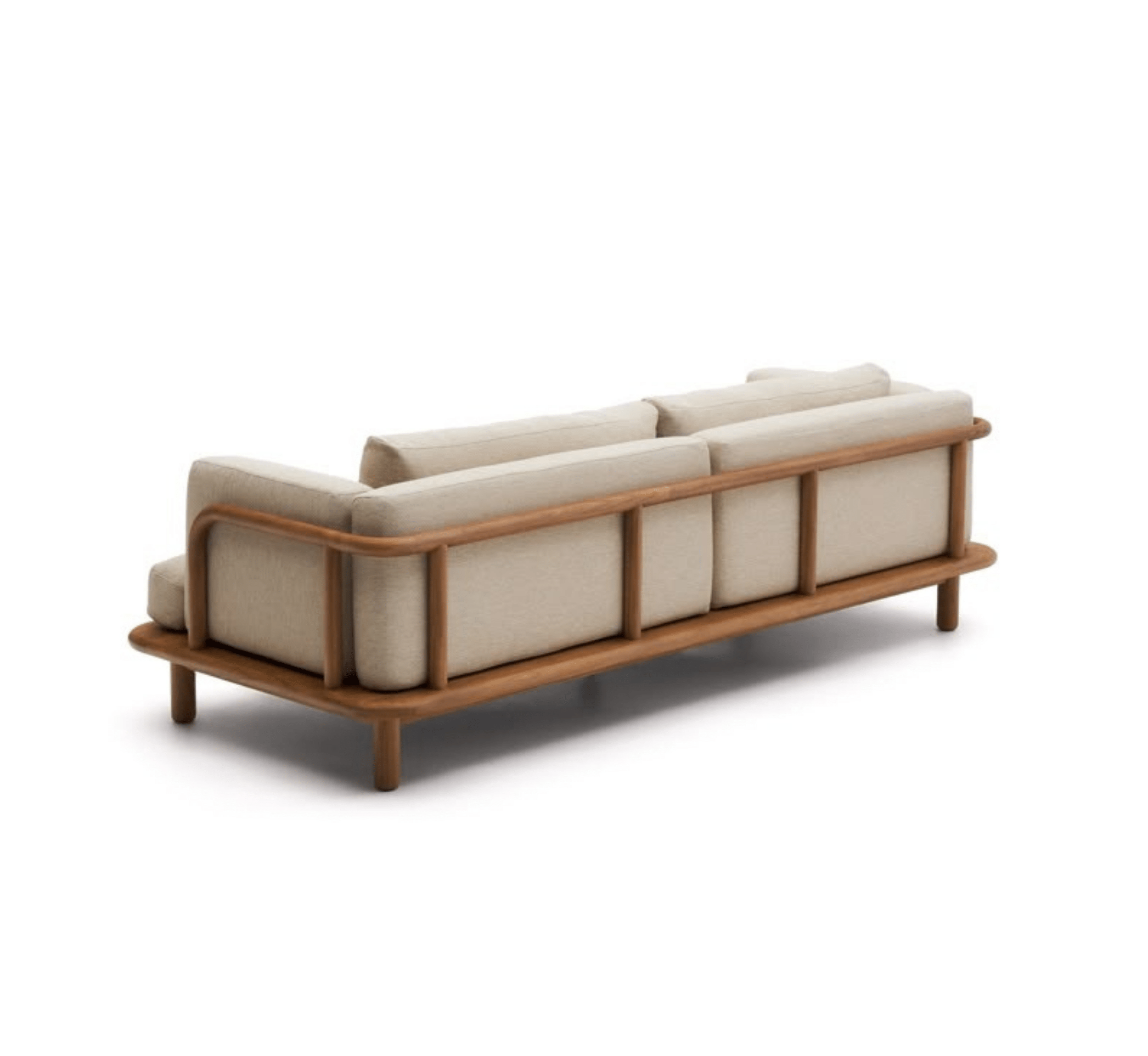 Gharaana Sofas Ohm Custom Wooden Upholstered Sofa