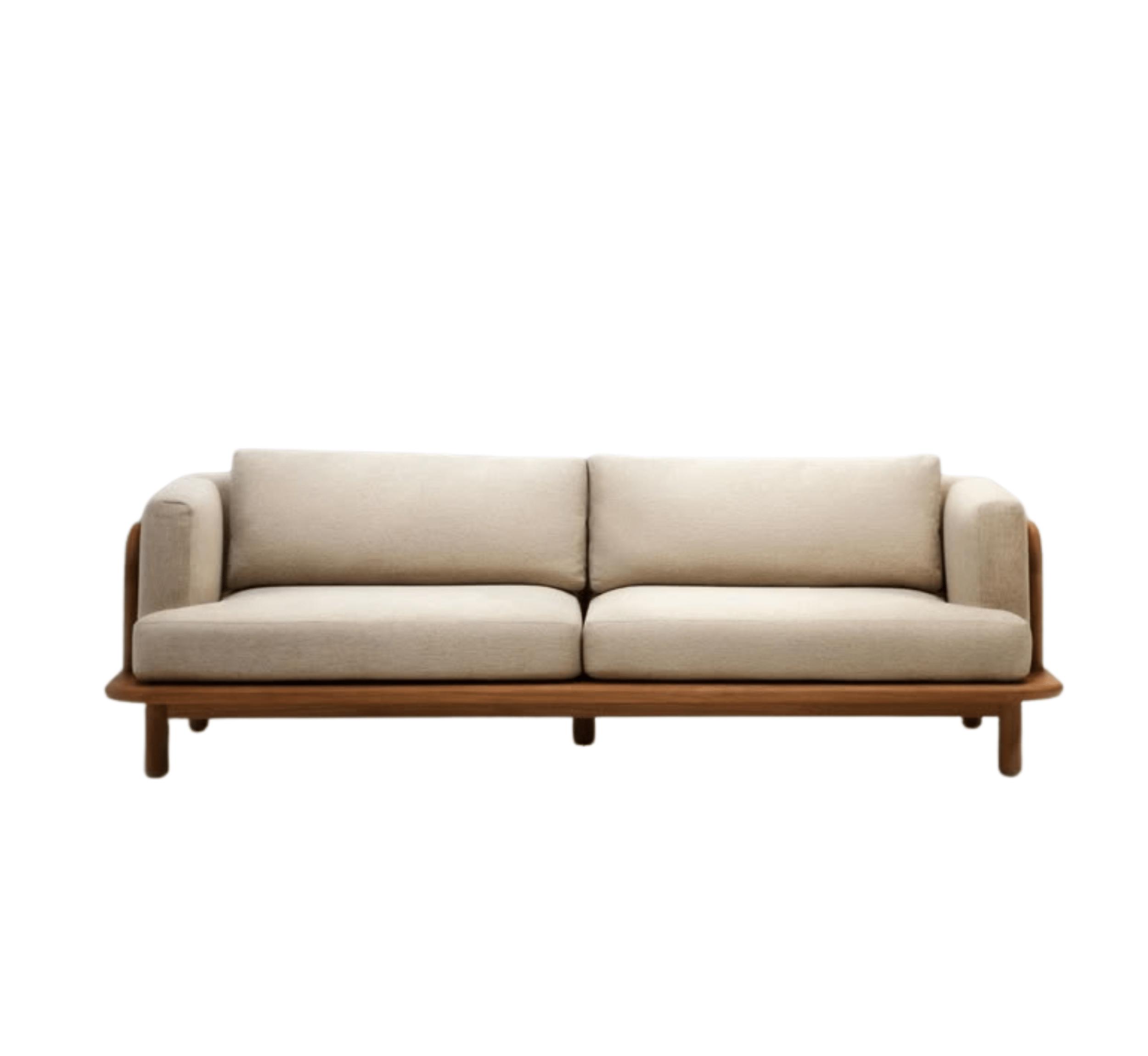 Gharaana Sofas Ohm Custom Wooden Upholstered Sofa