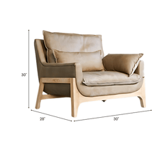 Gharaana Sofas Raya Custom Wooden Upholstered Sofa
