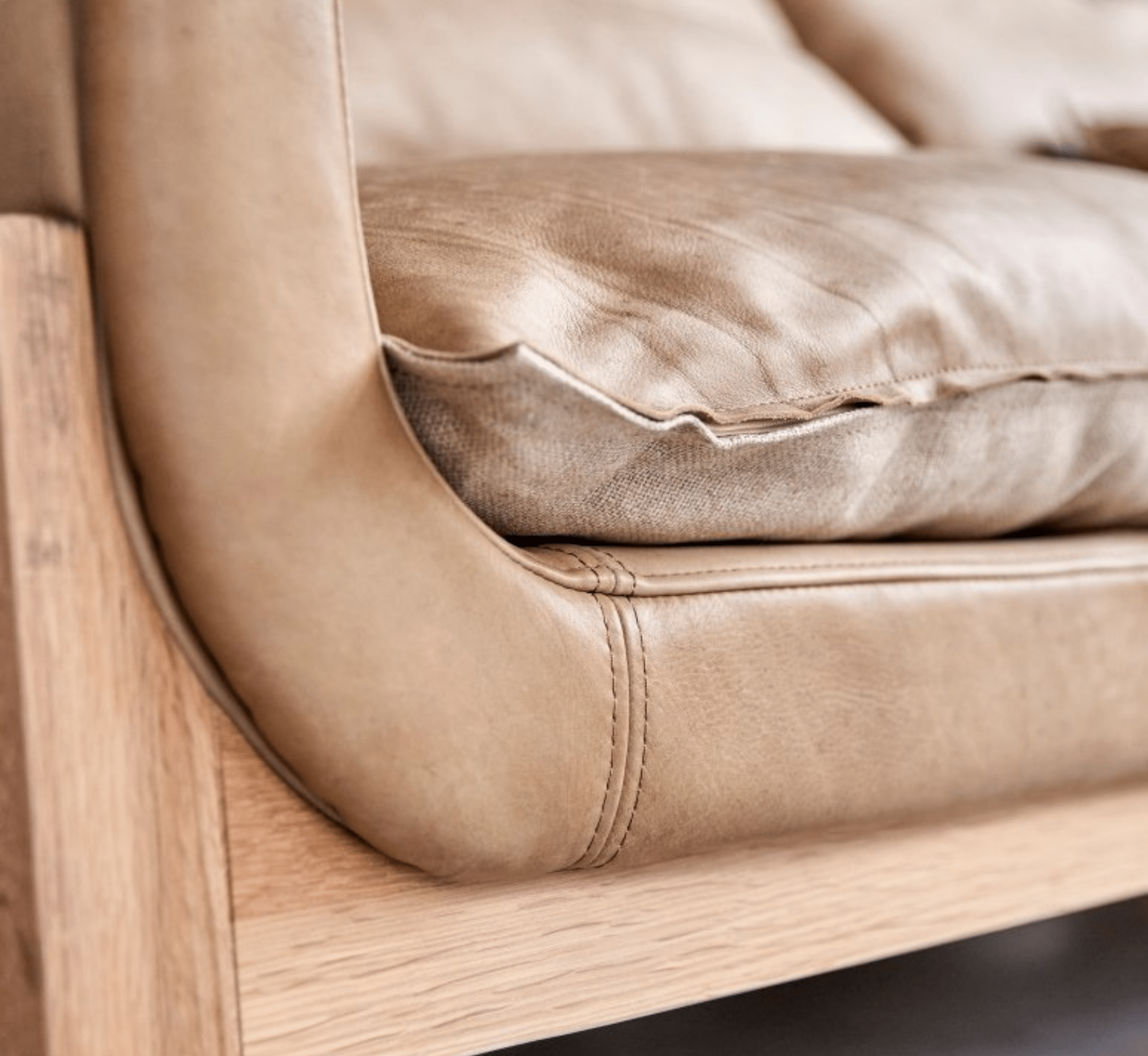 Gharaana Sofas Raya Custom Wooden Upholstered Sofa