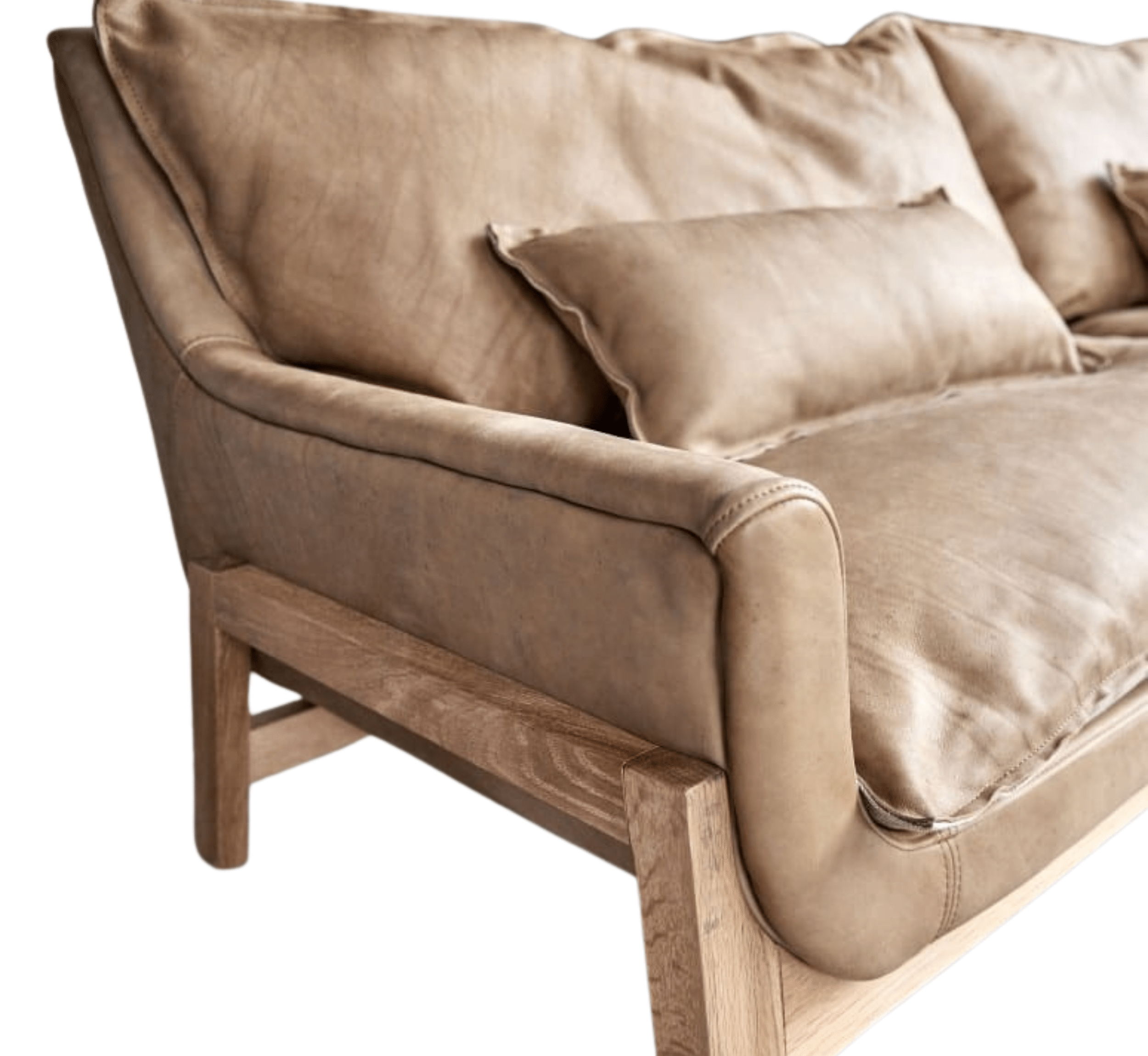 Gharaana Sofas Raya Custom Wooden Upholstered Sofa