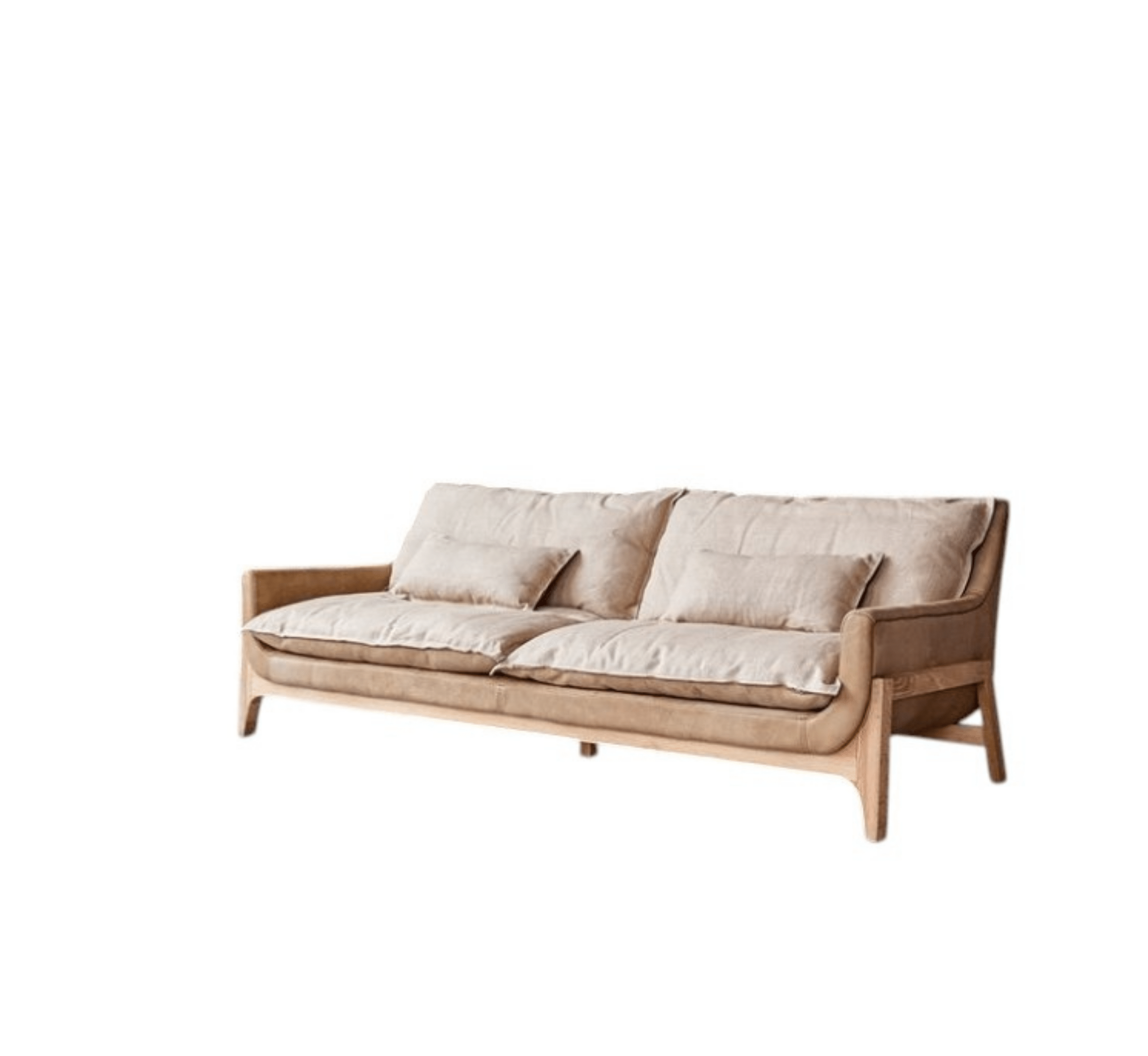 Gharaana Sofas Raya Custom Wooden Upholstered Sofa