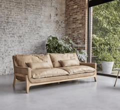 Gharaana Sofas Raya Custom Wooden Upholstered Sofa