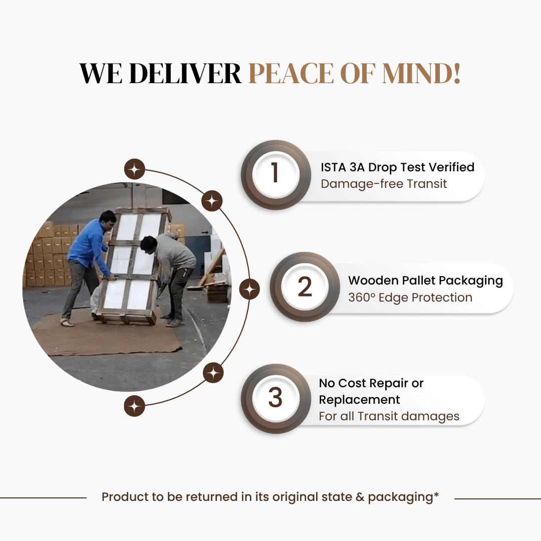 Gharaana Sofas Raya Custom Wooden Upholstered Sofa