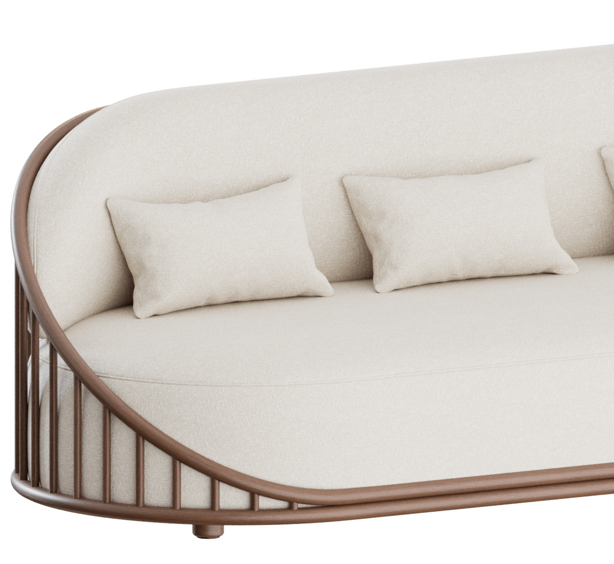 Gharaana Sofas Sloan Plush Wooden Upholstered Sofa Set