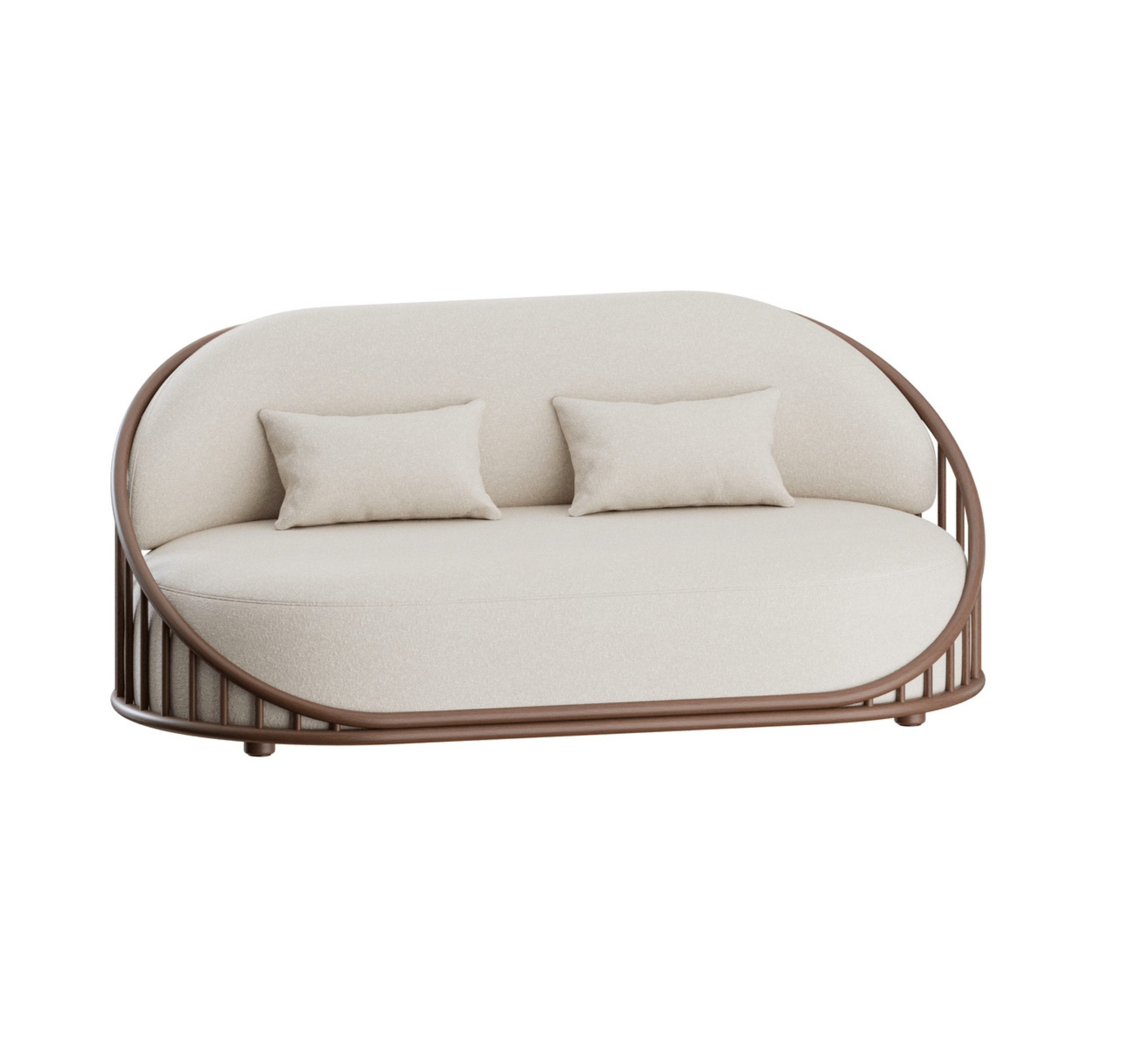 Gharaana Sofas Sloan Plush Wooden Upholstered Sofa Set