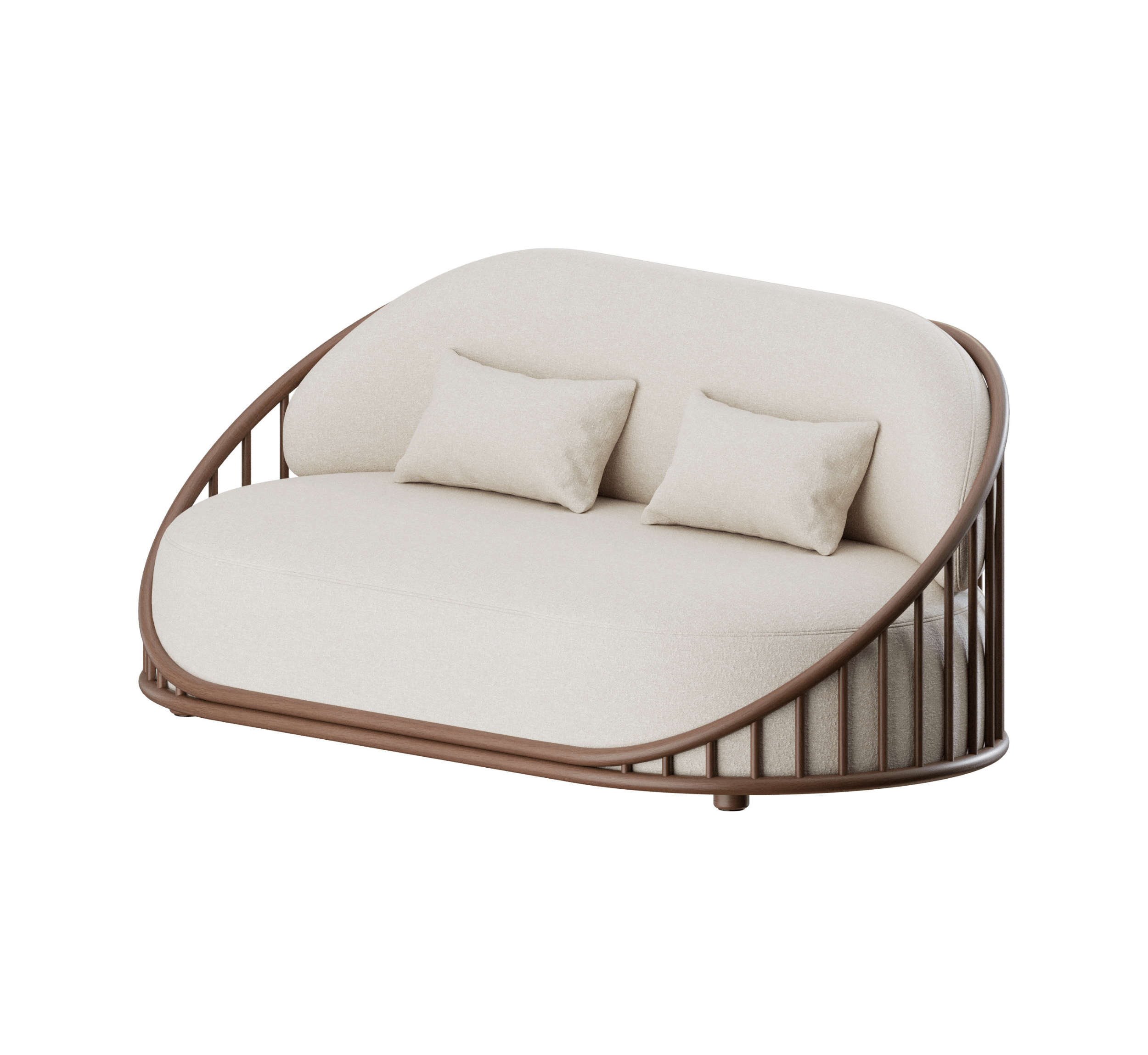 Gharaana Sofas Sloan Plush Wooden Upholstered Sofa Set
