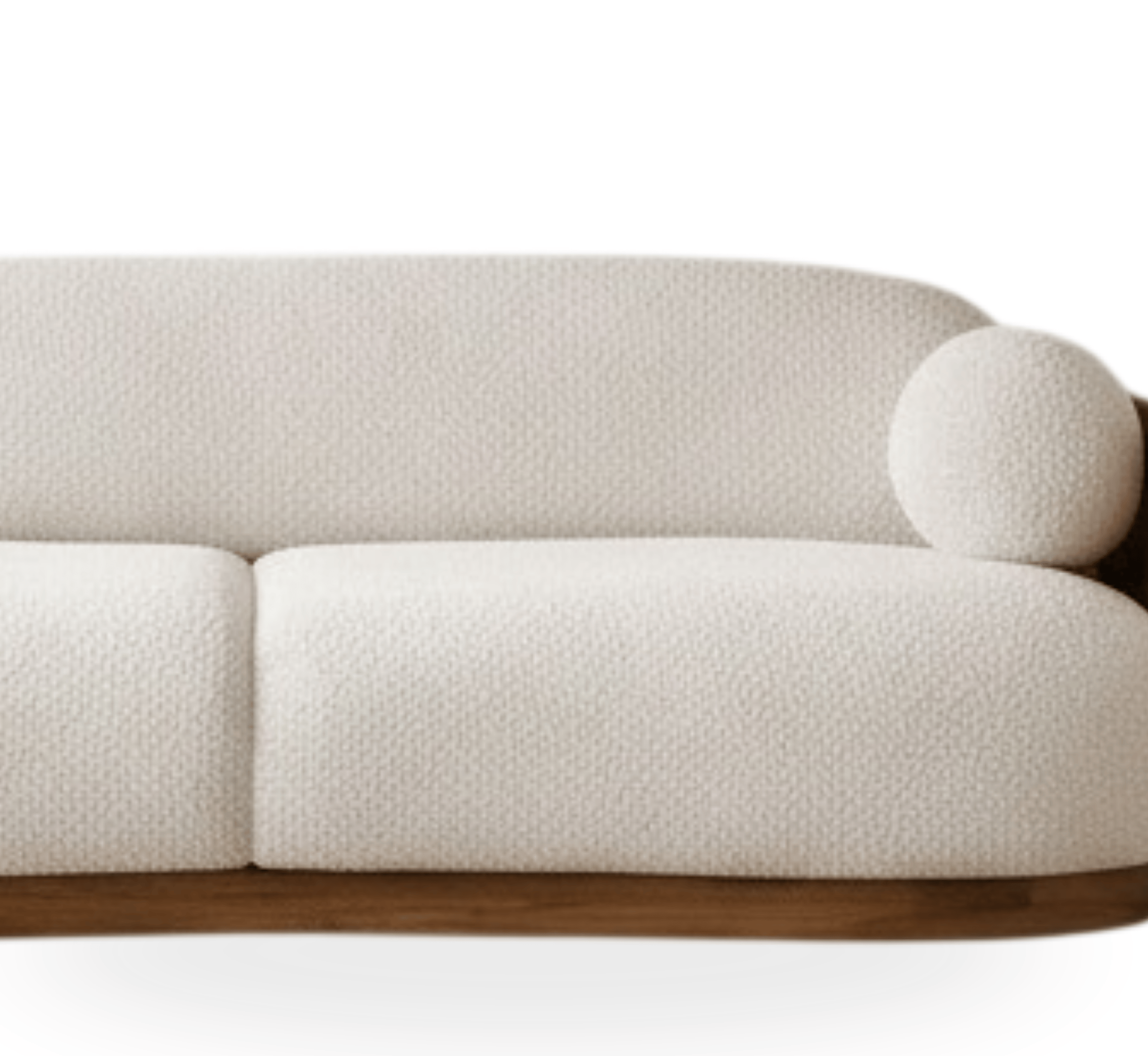 Gharaana Sofas Tierra Plush Wooden Upholstered Sofa Set