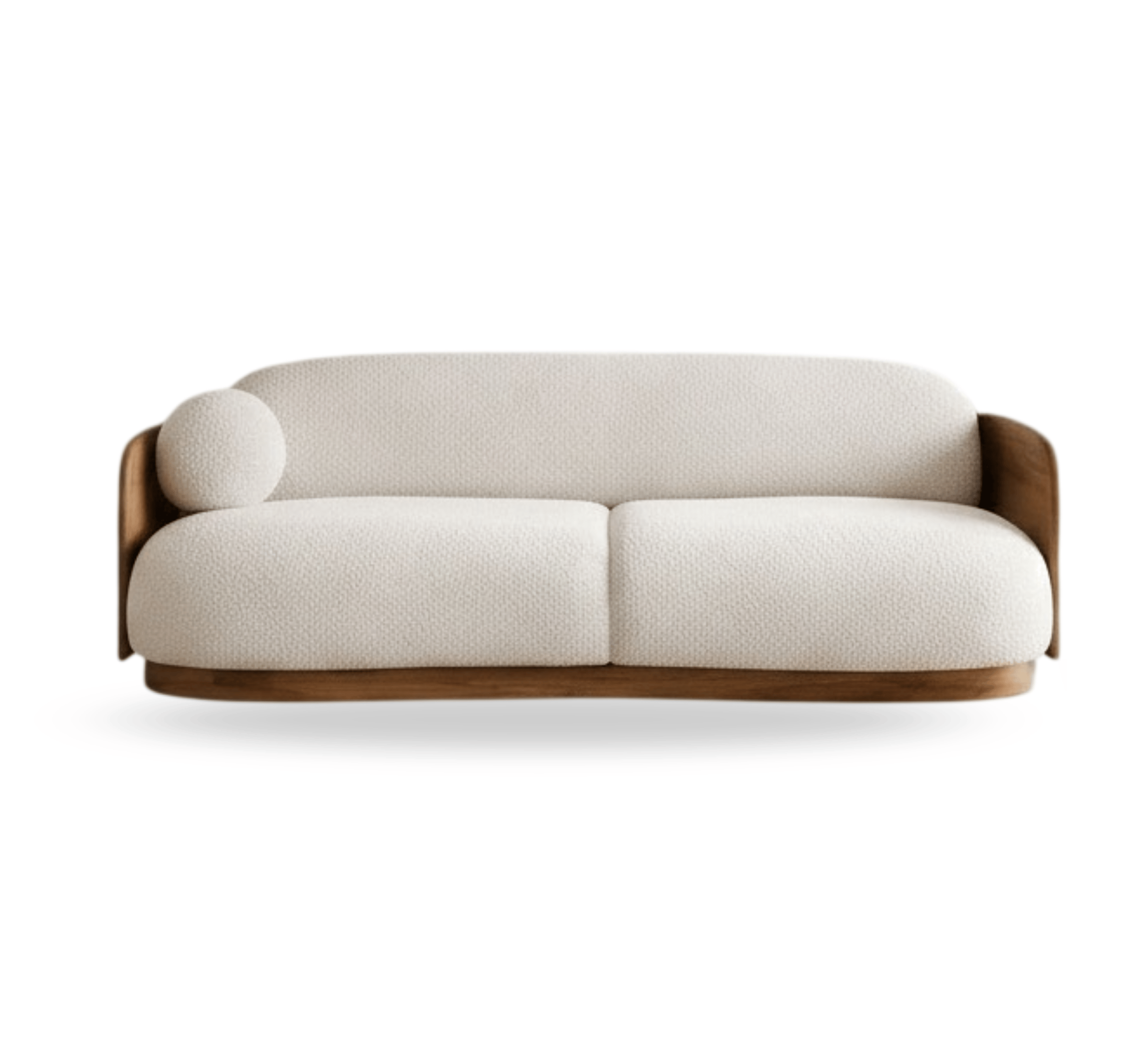 Gharaana Sofas Tierra Plush Wooden Upholstered Sofa Set