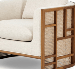 Veda Custom Wooden Upholstered Sofa - Sofas - Gharaana