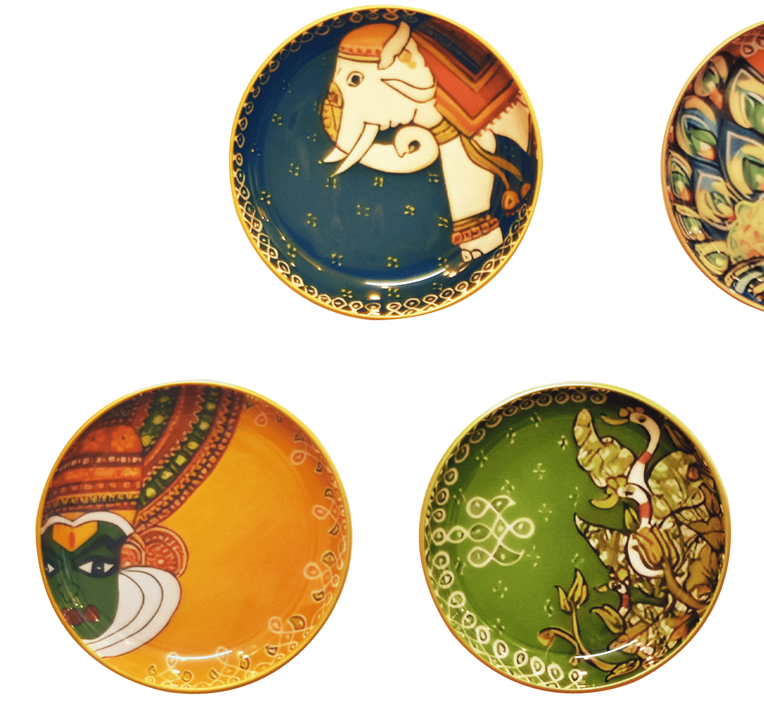 Gharaana Wall Decor Culture Pack of 5 Wall Plates