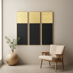 Gharaana Wall Decor Grace Set of 3 Wooden Wall Decor Panels