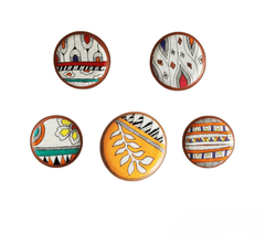 Gharaana Wall Decor Kala Pack of 5 Wall Plates