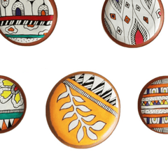 Gharaana Wall Decor Kala Pack of 5 Wall Plates