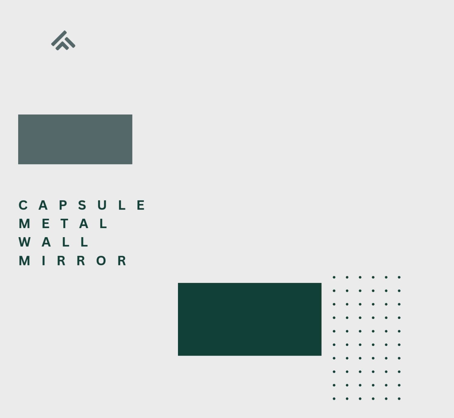 Capsule Metal Wall Mirror