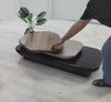 Pebble Wooden Rotating 3-Tier Centre Table