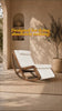 Snooze Wooden Plush Rocking Armchair