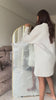 Arched Metal Floor Mirror with Stand