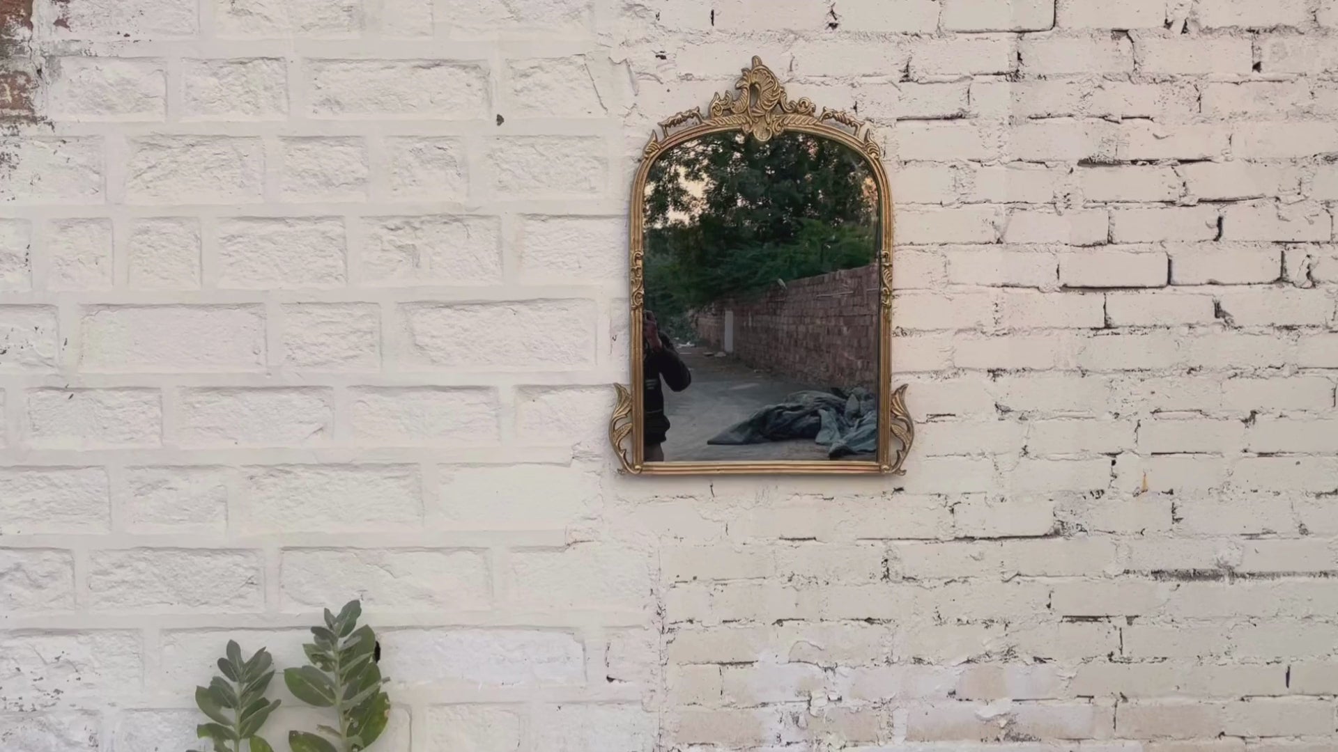 Victorian Arched Wall Mirror